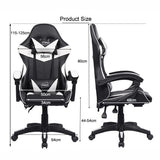 Neo® Executive PU Leather Sport Racing Car Gaming Office Chair with Lumbar Support (Blue & Black)