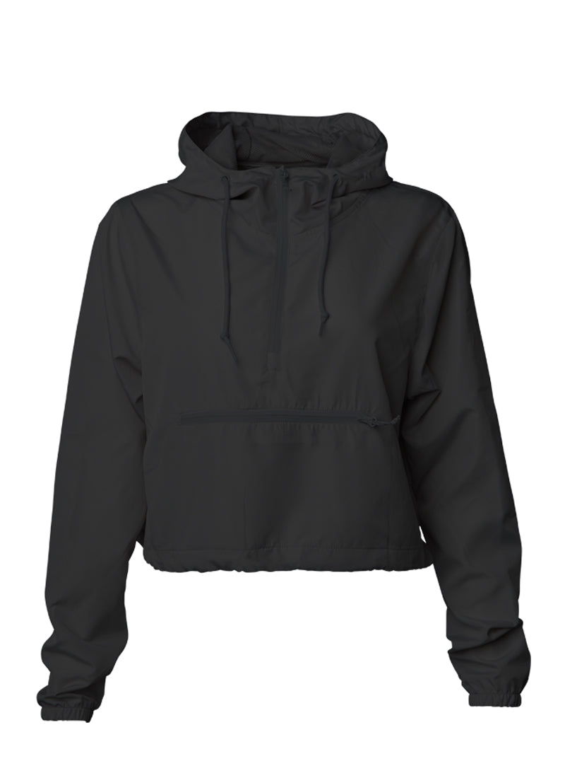 Womens Hooded Super Lightweight Cropped Windbreaker Jacket | Klothwork