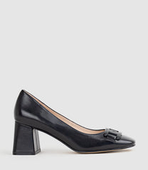 BIANCA65 Pump with Trim in Black Calf