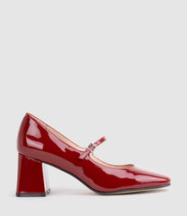 CELINA65 Mary Jane Pump in Ruby Patent