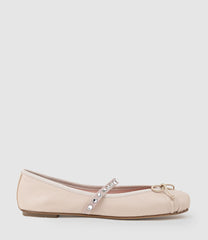 EMELIO Ballet with Crystal Strap in Nude