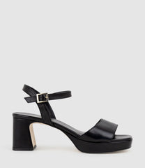 ROE65 Platform Sandal in Black