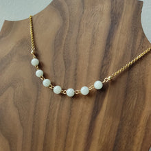 Load image into Gallery viewer, Light Green Jade necklace in 14K Gold Filled
