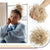 Large Messy Bun Scrunchie Hair Extensions Ponytail Blonde Hair piece As Human UK