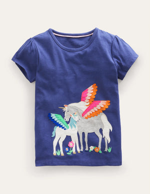 NWT Mini Boden Big Appliqué Top - Mini World Explorers