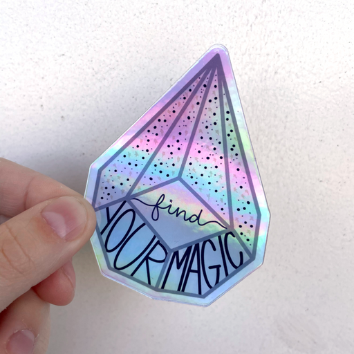 2.06”x3” Holographic Anatomical Heart Stickers — San José Made