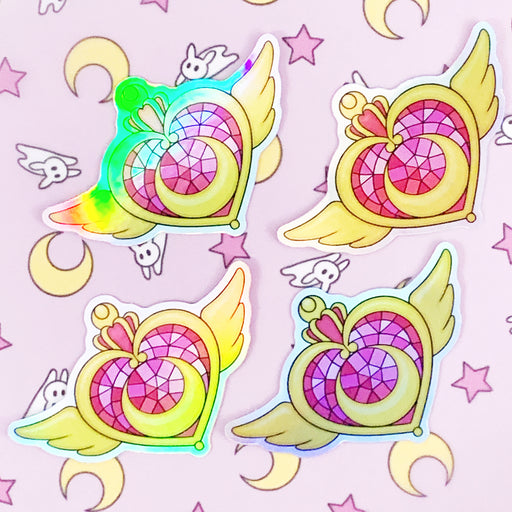 SAILOR MOON Cute Bow Holographic Vinyl Waterproof Sticker - Sailor Gua