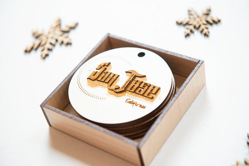 Custom Laser-Cut Wood Ornaments