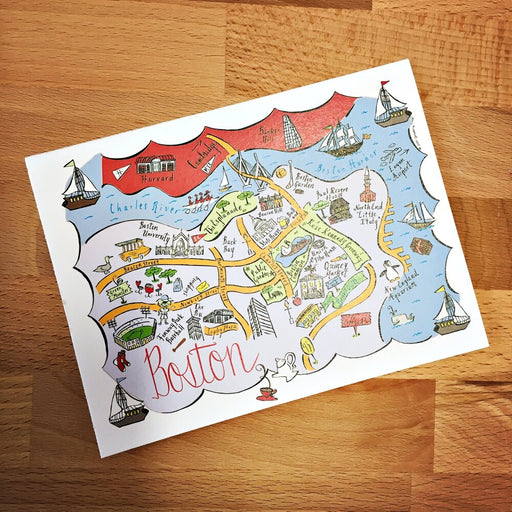 Las Vegas, Nevada City Map Greeting Card by Inspirowl Design