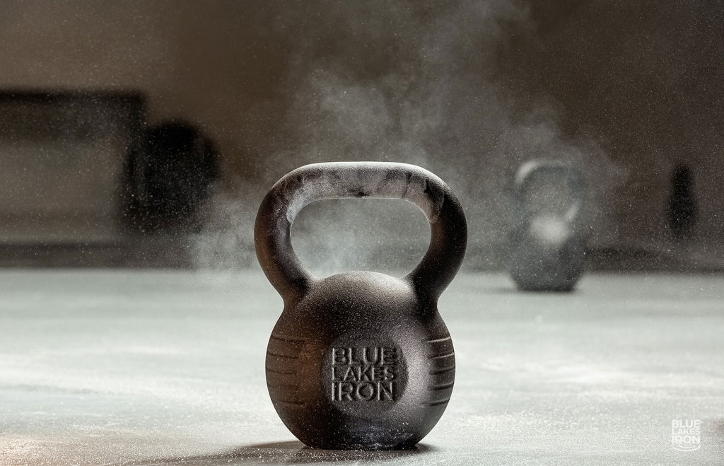 blue lakes iron kettlebell chalk