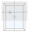 Outside Mount - Width and Height Measurement