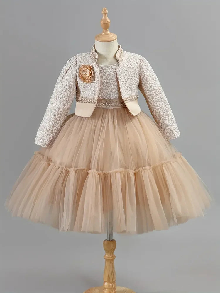 Girls Lace Dress Set