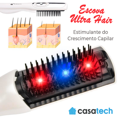 Escova Ultra Hair crescimento capilar CasTechLoja