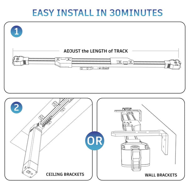 Easy installation of SR Sunrise Smart Curtain