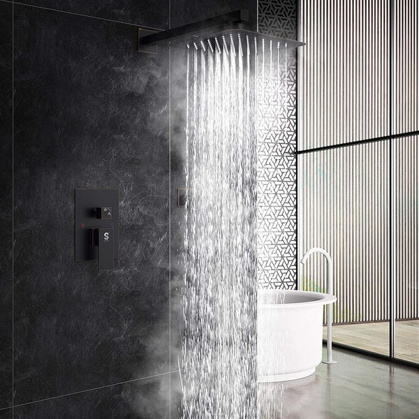 Oil-Rubbed Bronze Wall-Mounted Shower System