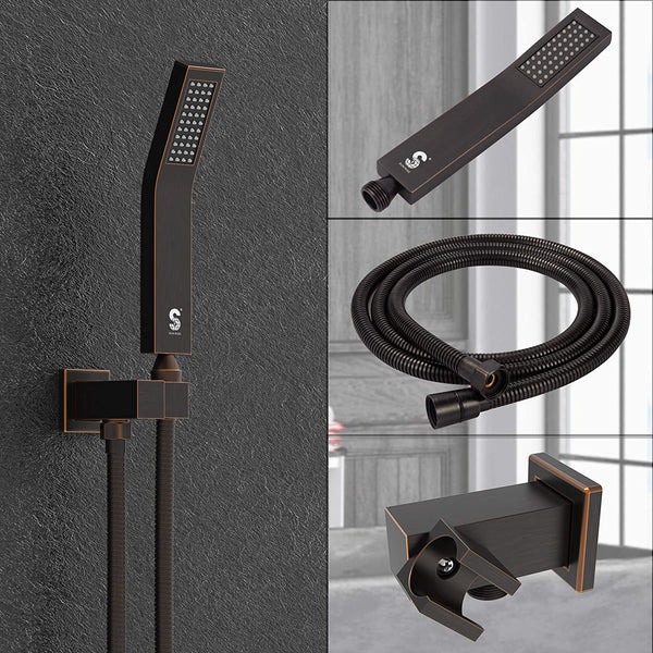 SR Sunrise 10-inch Oil-Rubbed Bronze Ceiling-Mounted Shower System 