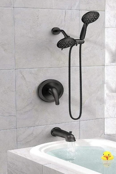 SR Sunrise Dual 2-in-1 Shower System Combo with Tub Spout