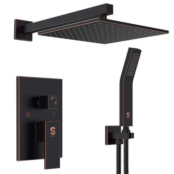 SR Sunrise Oil-Rubbed Bronze Wall-Mounted Shower System