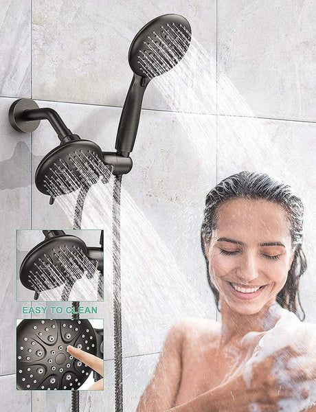 SR Sunrise’s Dual 2-in-1 Shower System Combo with Tub Spout in Oil-Rubbed Bronze
