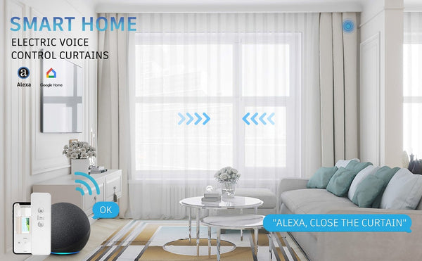 SR Sunrise smart curtain in a smart home