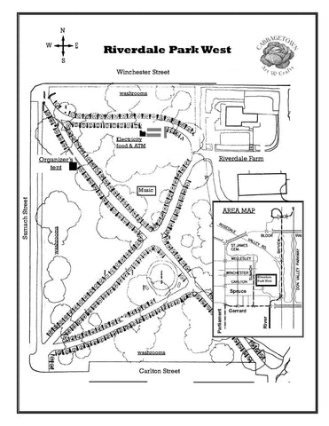 Map of the 33RD ANNUAL CABBAGETOWN ART & CRAFTS SALE