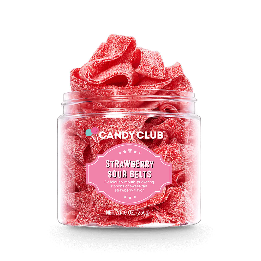 Candy Club Large Strawberry Sour Belts