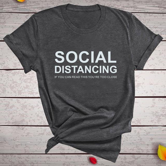 Social Distancing t-shirt for women - Strikemall