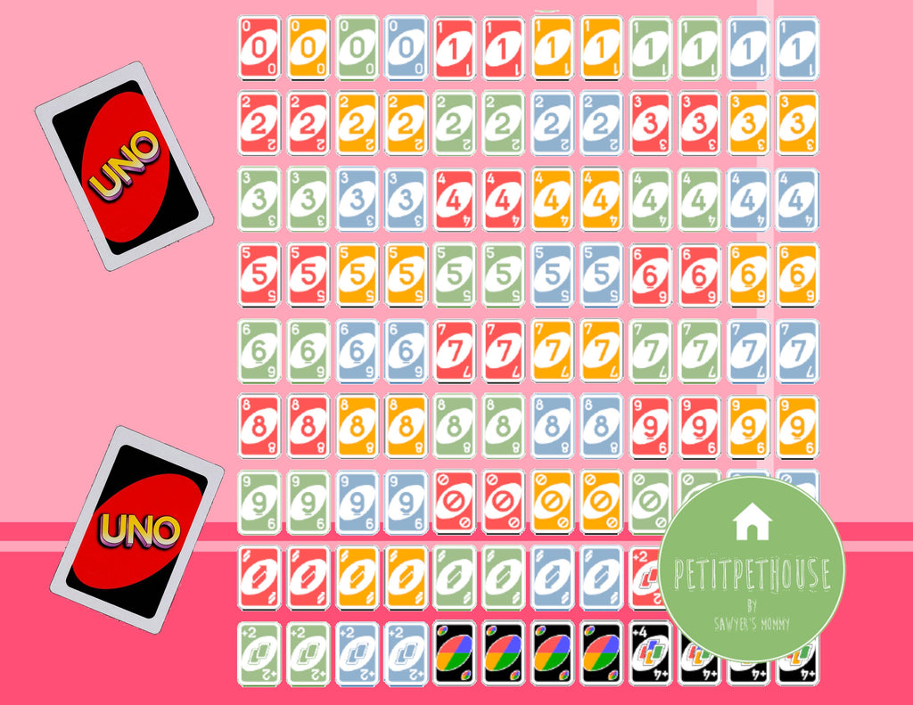 Free Printable Miniature Uno Cards Back And Front