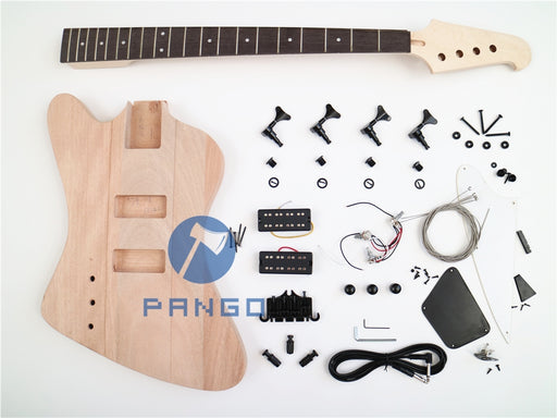 4 Strings Firebird Style DIY Electric Bass Guitar Kit (PFB-185) — Guitar Kit  Shop