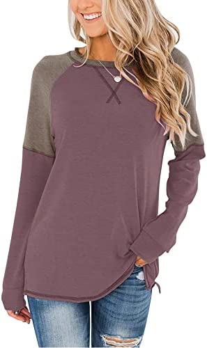 Yincro Women's Casual Long Sleeve Tunic Tops Fall Tshirt Blouses (Beige, S)  at  Women's Clothing store