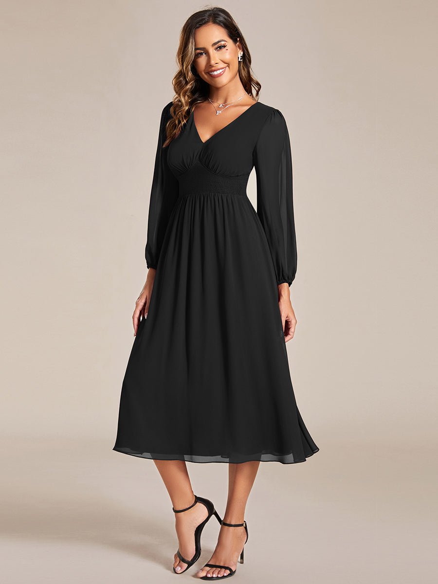 Redwood Maxi Chiffon Prom Dress with Appliques – Price Connection