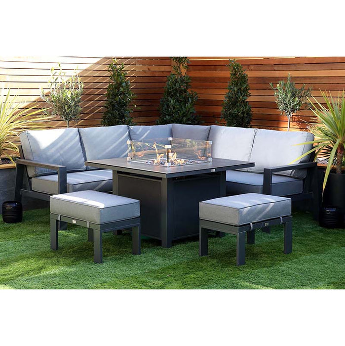 melbury corner firepit garden set