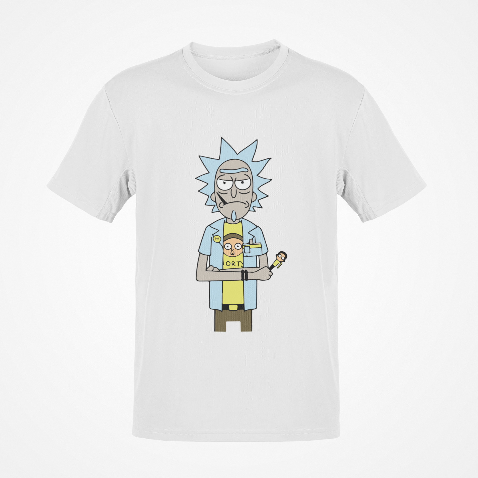 Tshirt Rick Morty Tshirt Unisex color Blanco de Caricaturas Rick And M –  Printologo