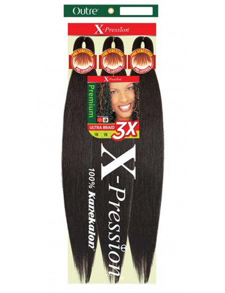 X-Pression Pre Stretched Braiding Hair 52in 1B – Goddess Beauty Supply