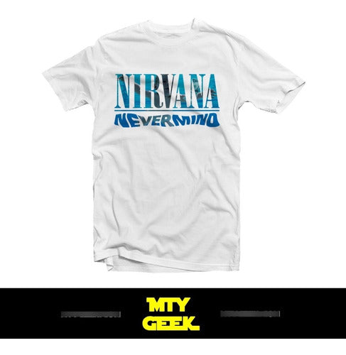 Playera Nirvana Nevermind Kurt Cobain Grunge Retro Unisex – Mty Geek