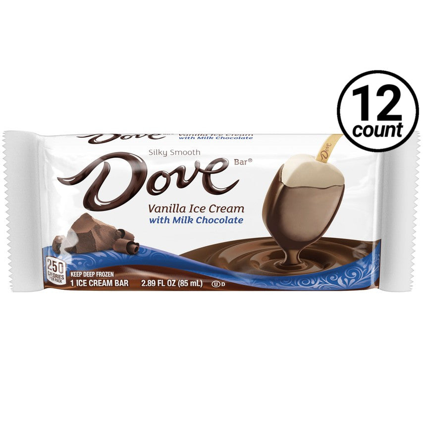 Mal funcionamiento Comida Aleta Dove Milk Chocolate with Vanilla Ice Cream Bars (Case of 12) –  icecreamsource