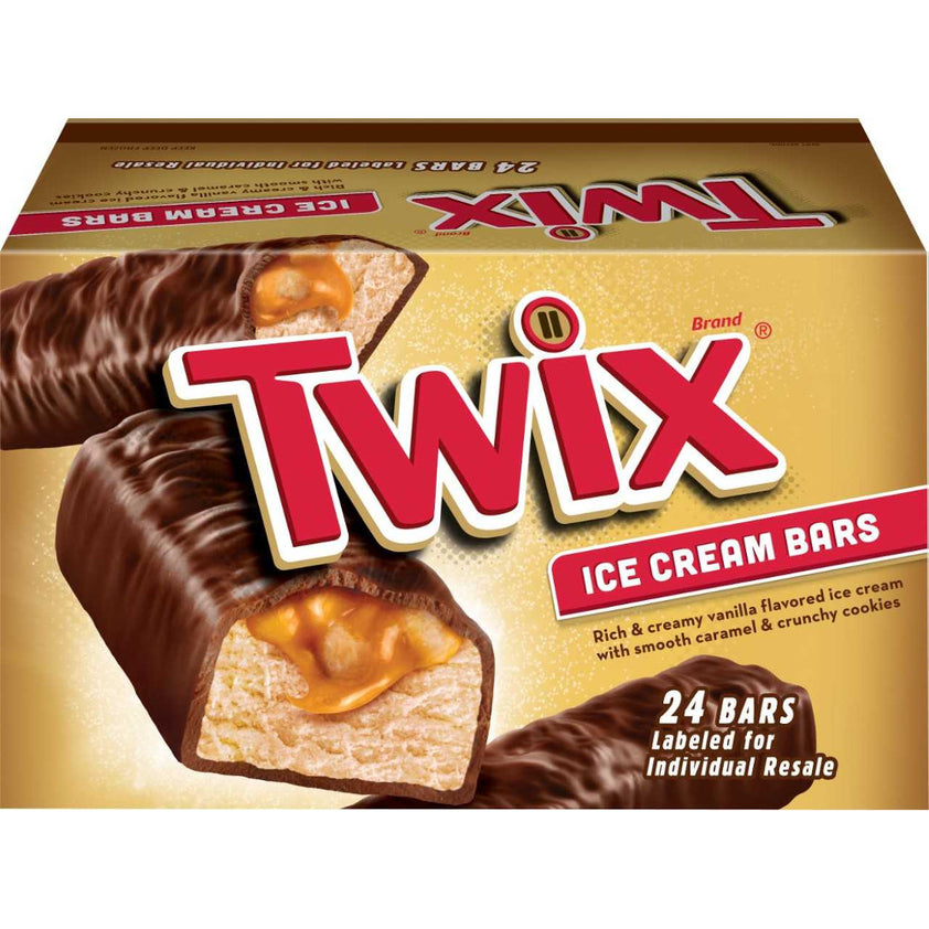 Twix Ice Cream Bar, 3.13 oz (24 Count Case) – icecreamsource