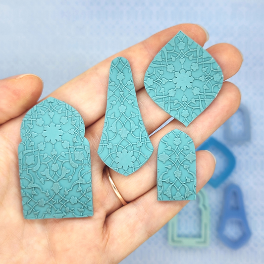 Moroccan Mosaic Polymer Clay Texture Sheet – The Clay Impress