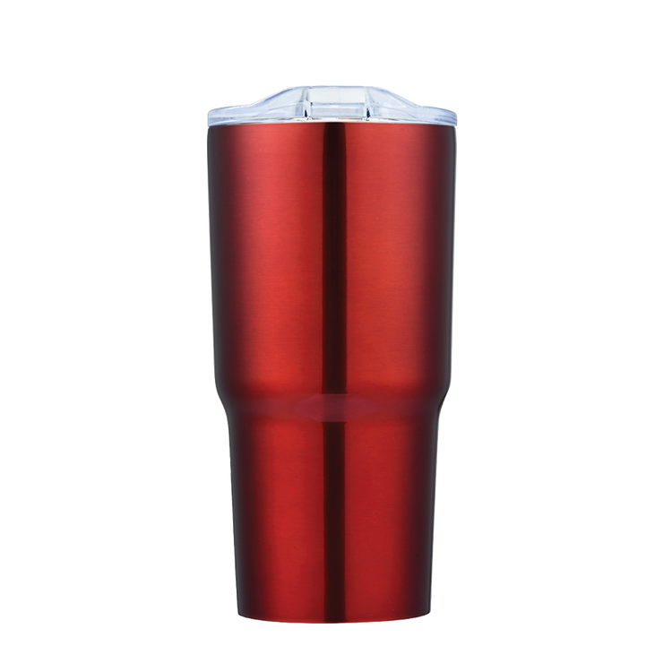 40oz Handle Travel Tumbler - Red with Red Accents — Trudy's Hallmark