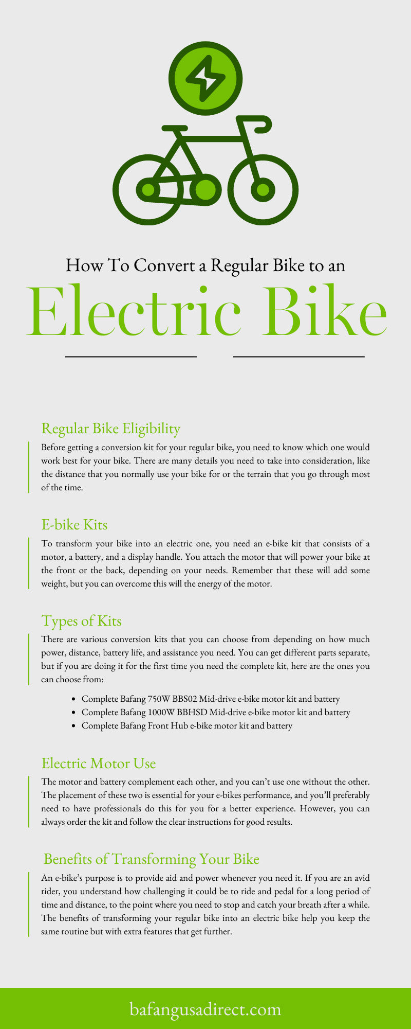 How To Convert a Regular Bike to an Electric Bike