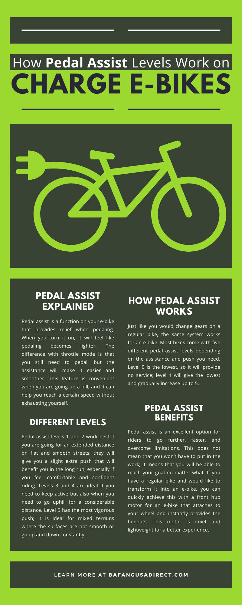 How Pedal Assist Levels Work on Charge E-Bikes