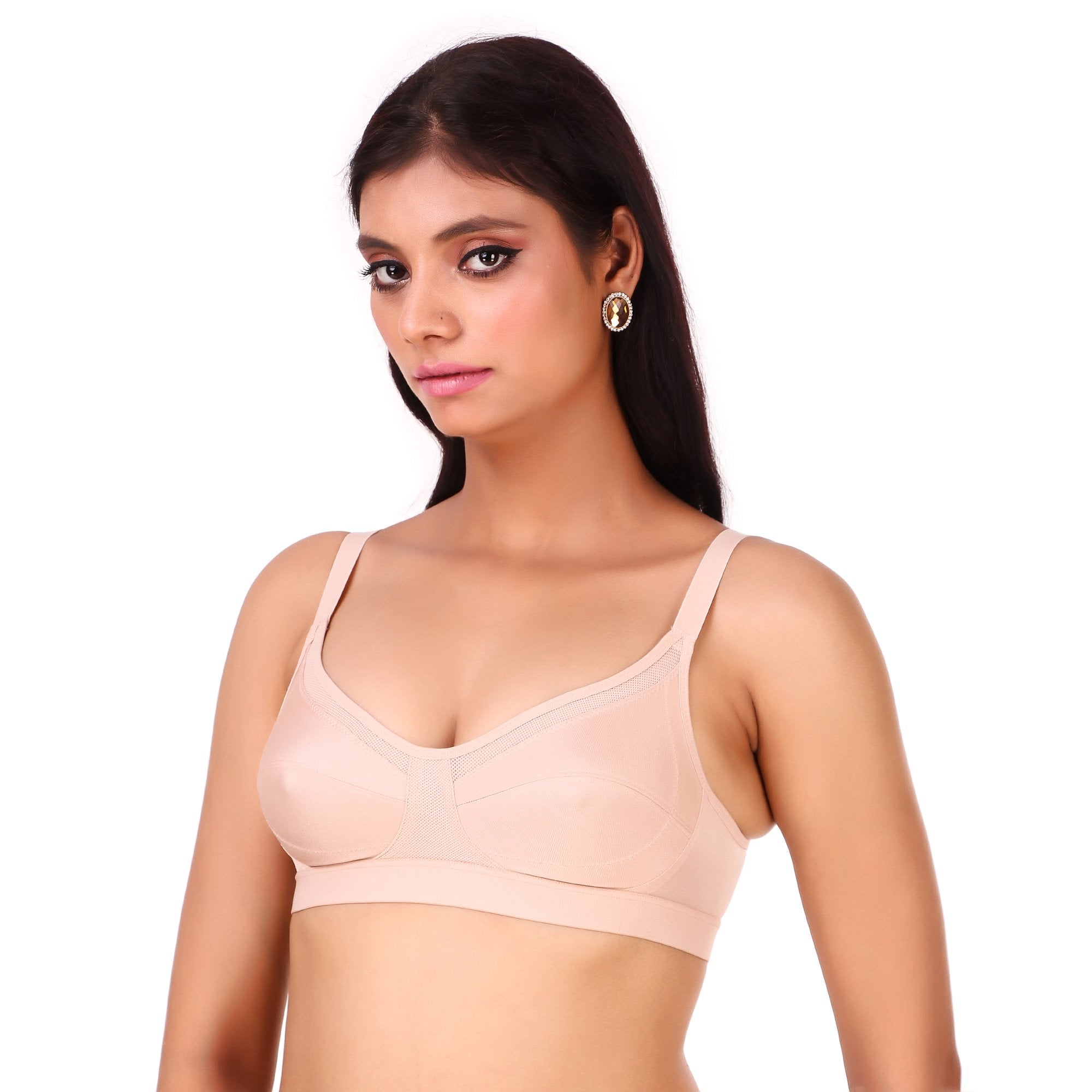 Buy Triumph Mamabel Wireless Non Padded Comfortable Support Cotton  Maternity Bra - White Online