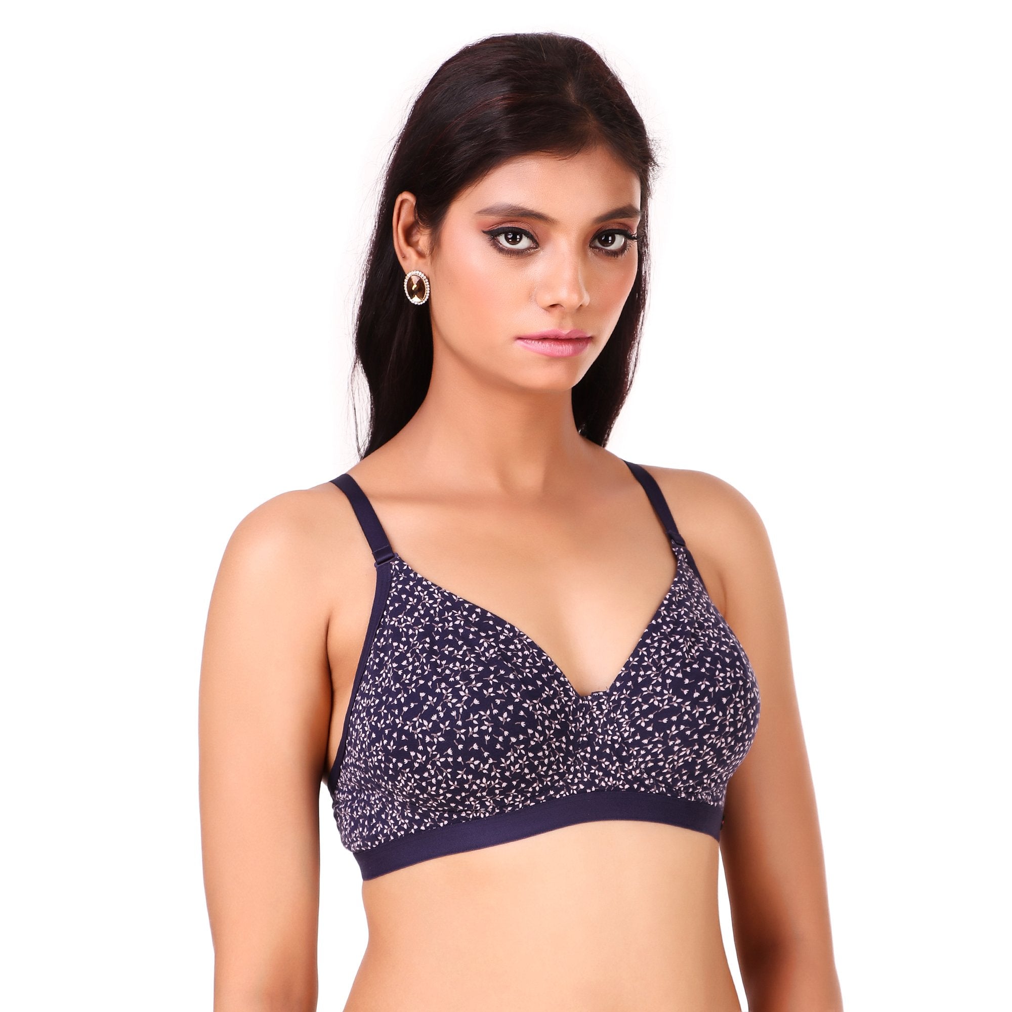 Buy Juliet Womens Soft Padded Non Wired Bra Combo 1030 Black