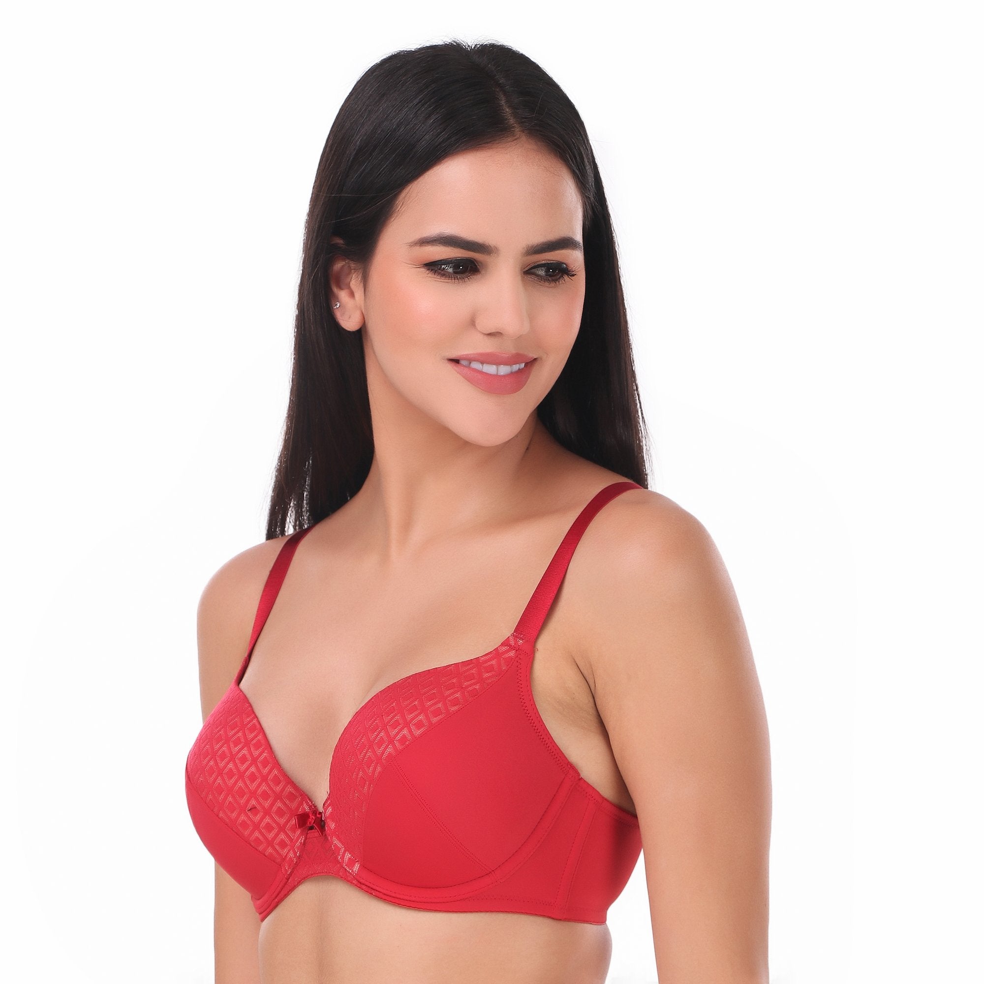 Cilory.com - The summer calls for cool and comfy designs, like this cotton  stretch bra in exotic colours featuring fashionable vintage bow-prints on  triangular cups. Buy now- .com/padded/48514-enamor-padded-non-wired-medium-coverage-bra