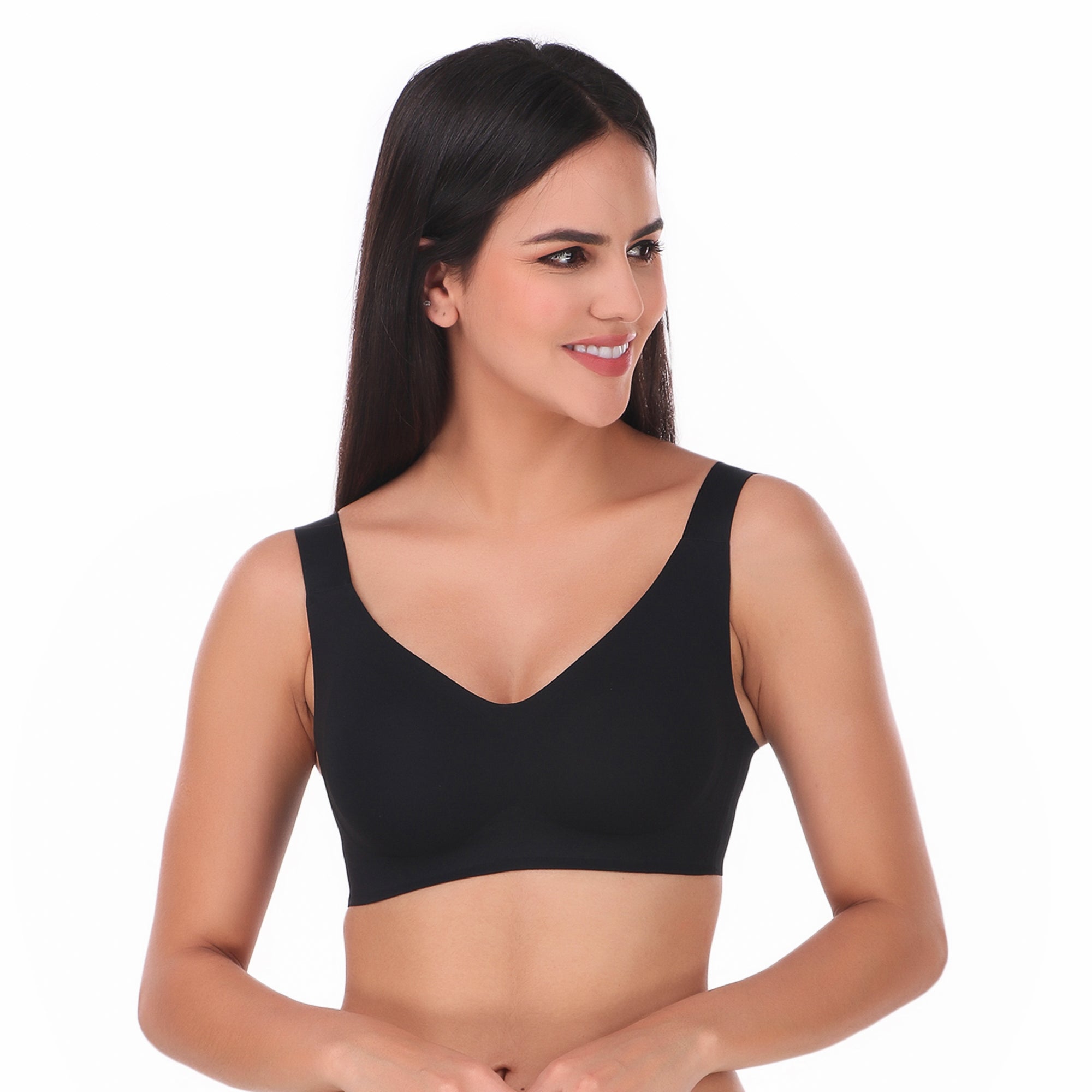 Shaikhhands Lycra Cotton Seamless Cotton Padded Pushup T-shirt Bra