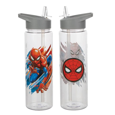 Silver Buffalo Marvel Spider-Man Miles Morales Plastic Water Bottle | Holds  28 Ounces