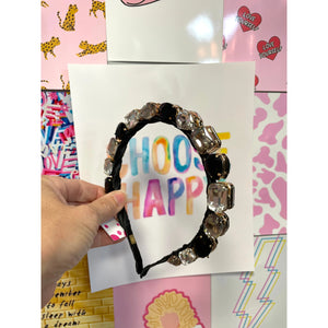 BEJeweled Headband, Black Clear - Puddleducks Grenada