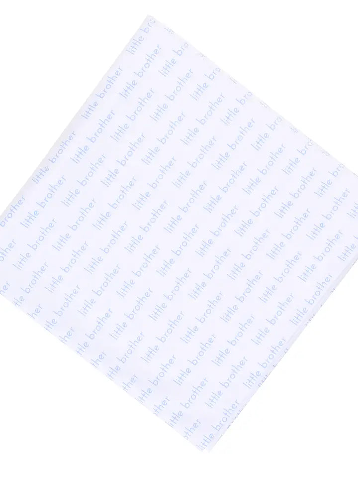 Little Brother Printed Swaddle Blanket