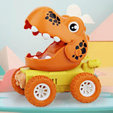 Load image into Gallery viewer, Pull Back Dinosaur Cars Toys Press Down Dino Cars T-Rex Cars Triceratops Cars Pterosaur Cars Orange / T-Rex