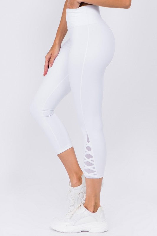 FLARE LONG YOGA PANTS WITH SIDE CUT OUTS